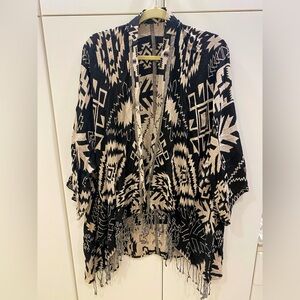 Western, tribal inspired cardigan/shawl